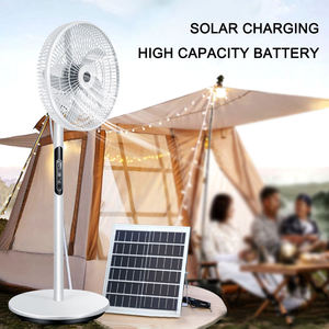 Solar Floor <b>Fan</b> 16 Inch Oscillating With Remote Control And Solar Panel For Home And Dormitory Use - Product Image 3