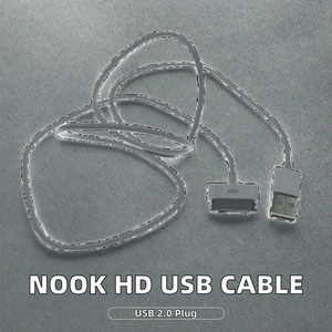 كابل شاحن مزامنة البيانات USB 30PIN بطول 1 متر لـ Barnes & Noble <span class=keywords><strong>Nook</strong></span> <span class=keywords><strong>HD</strong></span> 9 بوصة BNTV60 - Product Image 2