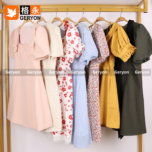 Geryon - Lote de Vestidos de Verano de Algodón Usados para Mujer, Estilo Vintage, 90-98% Nuevos, Camisas Cortas, Ropa Usada al por Mayor - Product Image 3