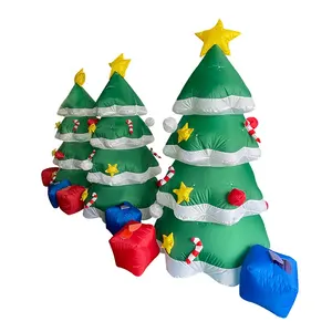 2024 Inflatable Event Decor Glowing Christmas Tree High-Quality Inflatable Displays Indoor/Outdoor Use