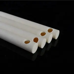 High purity 92 95 99 Al2O3 high temperature furnace kiln Alumina Ceramic Tube Porcelain Pipe