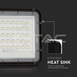 Reflector LED Solar V-Tac de 6W, Negro, 6400K, Luz Fría, Control Remoto, Montaje en Superficie, Cuerpo de Plástico, 50000 Horas de Duración - Product Image 5