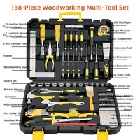 Kit d'outils portables pour réparation automobile et usage domestique, en acier au carbone, avec mallette rigide, ensemble universel de quincaillerie, personnalisable, support OEM