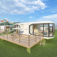 Casa Cápsula de Acero con Certificación CE, Estándar EN1090, Prefabricada, Modular, para Vivienda, Oficina, Tienda, Impermeable y Aislada