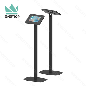 LSF05-C Secure Floor <strong>Standing</strong> Advertising Kiosk Lockable Display Stand Tablet Kiosk Floor Stand Kiosk VESA Mount with Banner - Product Image 3