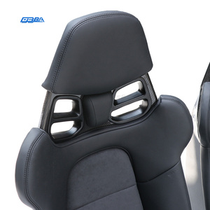 Asientos de coche personalizables de cuero Nappa Alcantara y fibra de carbono seca en negro y gris para Porsche 911 (991.1 991.2) - Product Image 4