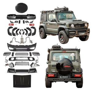 Jimny mise à niveau vers la <span class=keywords><strong>classe</strong></span> G G63 <span class=keywords><strong>4X4</strong></span> ² kits de pièces de carrosserie de voiture accessoires de conversion systèmes de pare-chocs pour suzuki Jimny - Product Image 1