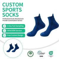 Chaussettes de compression sportives tricotées pour hommes, hauteur cheville, antidérapantes, antibactériennes, respirantes, anti-transpiration, pour le printemps, le basketball, le cyclisme, le badminton