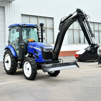Tracteur agricole diesel TE804 80HP 4 roues motrices avec boîte de vitesses et pompe PTO |   Équipement agricole lourd