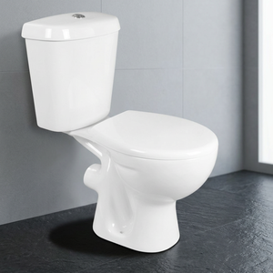 สุขภัณฑ์ราคาถูก ลดราคาพิเศษ โถสุขภัณฑ์แบบ Washdown ทรงสี่เหลี่ยม ระบบ Dual-Flush พร้อมถังเก็บน้ำแบบฝังพื้น ติดตั้งบนพื้น โถสุขภัณฑ์สองช่อง - Product Image 4