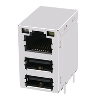 Conector Ethernet Magnético RJ45 8P10C 100/1000 Base-T Hecho en China con Doble USB
