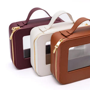 Nouvelle Trousse de Toilette de Voyage Portable Grande Capacité en Cuir PU Imperméable avec Fermeture Éclair Multifonctionnelle - Product Image 2