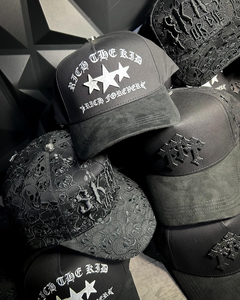 Cappellino da Baseball Classico Personalizzato <span class=keywords><strong>a</strong></span> 5 Pannelli con Visiera Curva in Camoscio, Cappello Sportivo in Camoscio Stile Trucker, Rick the Kid X Gorras, Cappelli Chrome - Product Image 3
