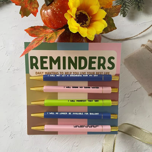 5 pièces encre colorée cadeaux de <span class=keywords><strong>motivation</strong></span> drôles papeterie créative infirmière sur le thème vibrant citations drôles ensemble de stylos d'infirmière de poussée quotidienne - Product Image 3