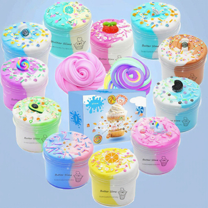 Merrycoo <b>Slime</b> Suppliers Hot Selling Playdough Crystal Clear Gradient Transparent Crystal Mud Non-Stick Fluffy <b>Slime</b> for Ages - Product Image 3