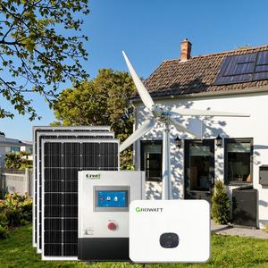 Sistema híbrido de viento SOLAR 5kw 10kw turbina eólica en la azotea para uso doméstico 220V Tienda de Energía - Product Image 1