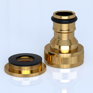 Guoma Ruixiang <b>Copper</b> Pipe Connector 12-16mm Threaded Quick Connect For Faucet Water Tube - Product Image 2