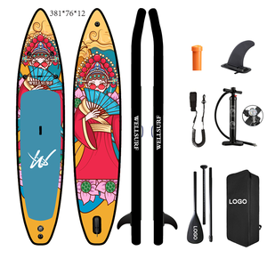 Racing Supboard 12'6/381cm Drop Stitch RACE SUP Board Paddle <b>Inflatable</b> With US Race Fin Double Layer <b>Inflatable</b> Sup Board Racin - Product Image 6
