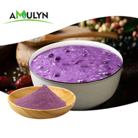 Amulyn Poudre d'Igname Violette (Poudre d'Ube) de Haute Qualité à Base d'Extrait Naturel de Plante pour Additif Alimentaire et Pigments Naturels