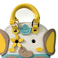 Casing & Kantong Earphone Bluetooth Gajah Mini PVC, Gantungan Tas Wanita, Gantungan Kunci Mobil Kreatif, Liontin Dekoratif, Ramah Penyimpanan