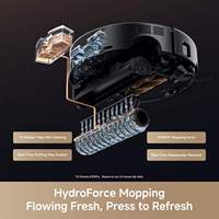 Mova Z60 Ultra Robot Vacuum Cleaner Pel 28000Pa Daya Hisap Navigasi LDS VSLAM Pel Basah Kering Perawatan Karpet Otomatis Sikat Anti Kusut
