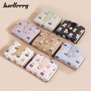 กระเป๋าสตางค์ใบเล็กสำหรับผู้หญิง Baellerry ลายการ์ตูนหมี กระเป๋าใส่เหรียญแบบซิป ใช้ได้ทุกวัน - Product Image 4
