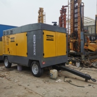 Compresseur d'air portable à vis diesel d'occasion Atlas Copco XRHS 836 avec moteur CAT, 20 bars, pour machine de forage en eau profonde dans les mines