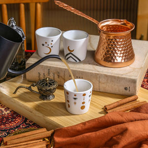 Logo personalizzato auridi giornata nazionale Arabia Souvenir 60ml ceramica tazze <span class=keywords><strong>da</strong></span> tè tazza di <span class=keywords><strong>caffè</strong></span> con Design speciale - Product Image 2