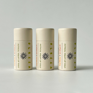 Tubo de papel de lápiz labial Kraft reciclable 100% personalizado de fábrica hecho a mano 30g bálsamo labial cilindro de embalaje desodorante de impresión de Desaparición - Product Image 1