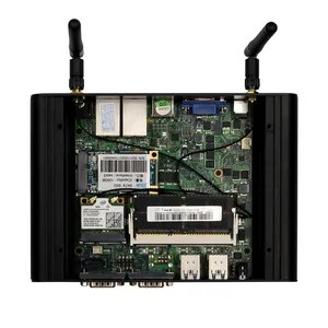 Không Quạt Mini PC Intel Core <span class=keywords><strong>i3</strong></span> i5 i7 2 RS232 COM Dual Lan HD-MI VGA 4 USB3.0 Wifi Linux nhúng minipc công nghiệp máy tính - Product Image 6