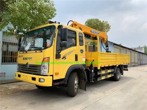 Sinotruk 4*2 화물 트럭 장착 크레인 드릴링 오거 5 톤 크레인 트럭 장착 드릴링 장비 - Product Image 2