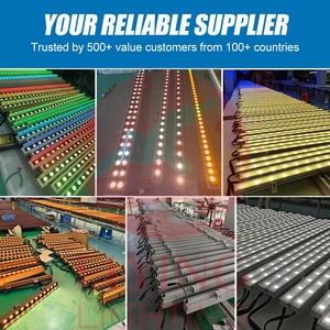 Rondelle murale <span class=keywords><strong>LED</strong></span> pour l'extérieur IP65 étanche DMX RGB RGBW <span class=keywords><strong>LED</strong></span> lumière linéaire pour l'éclairage de façade de bâtiment architectural - Product Image 2