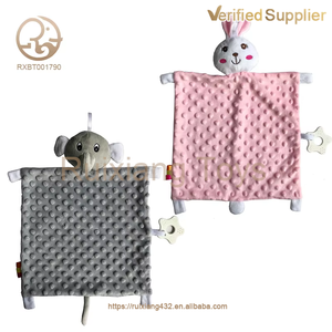 Fornitura di fabbrica giocattoli per bambini carino orso addormentato rosa blu morbida coperta di sicurezza per bambini - Product Image 5