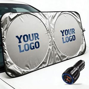 Wholesale Logo Windscreen Sunshade for Dealer Promo Business Gift Foldable Cheap Wholehourse Car Sun <b>Shade</b> - Product Image 1