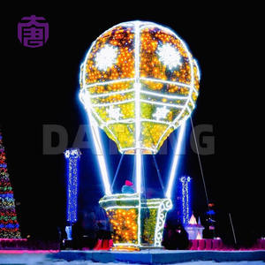 Luces LED decorativas de Navidad para interiores, globo aerostático, escultura para exteriores con clasificación IP65, para plazas, parques, calles y eventos festivos. - Product Image 4