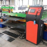 Máquina perfiladora de tejas modelo Hebei Liming, máquina perfiladora de láminas de hierro corrugado de doble capa para techos