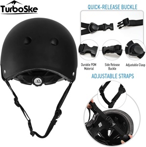 TurboSke Dropshipping 남녀공용 스케이트 보드 BMX 멀티 스포츠 헬멧 남성과 여성을위한 어린이 및 청소년 자전거 헬멧 - Product Image 5