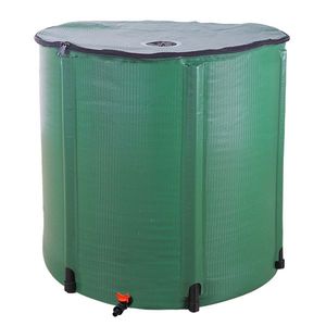 Réservoir d'eau de pluie pliable vert de 200 gallons pour jardin, collecteur d'eau en plastique, système de pulvérisation D0100HPD3WU 200 Gallon Folding Rai - Product Image 1