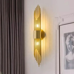 Muro di rame luce di lusso corridoio sfondo corridoi passaggi camere da letto e lampade da parete comodino - Product Image 4