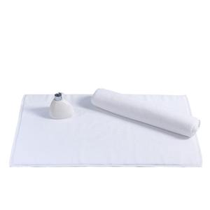 <span class=keywords><strong>Serviette</strong></span> de <span class=keywords><strong>sol</strong></span> blanche absorbante 100 % coton avec broderie personnalisée - Qualité hôtelière 5 étoiles pour maisons d'hôtes, spas et gîtes - Product Image 6