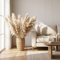 Buket Buatan Realistis Ramah Lingkungan Buatan Tangan Gaya Bohemian Rustic untuk Pesta Pernikahan dan Dekorasi Meja Rumah Bergaya Nordik