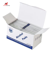 100 tampons désinfectants médicaux jetables à 75 % d'alcool isopropylique, pour usage extérieur, survie, urgence, adultes, haute qualité, à usage unique