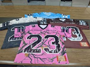 FQ Wholesale Streetwear T-shirt de football américain tendance personnalisé en maille, coupe ample Y2k, manches courtes, maillot de football américain sport - Product Image 5