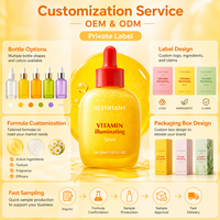 Sérum Coréen AESTHTANY pour Soins de la Peau, Collagène, Acide Hyaluronique, Nicotinamide, Vitamine C et E, Éclaircissant Anti-Taches, Anti-Âge
