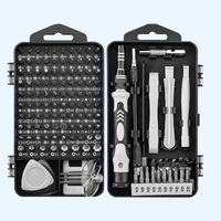 Kit de tournevis magnétique professionnel Mingtu 138 en 1, ensemble d'outils de réparation de précision à 117 pièces avec manche en acier