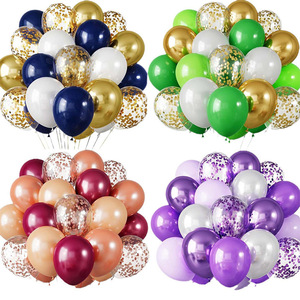 30 ชิ้น ลูกโป่งสีขาวและสีทอง ลูกโป่งสีขาวมุก ลูกโป่งสีทองคอนเฟตติสำหรับวันเกิดงานแต่งงานปาร์ตี้วันครบรอบ - Product Image 3