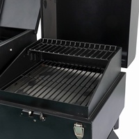 Barbecue au charbon de bois portable commercial extérieur avec commande WIFI 2023, nouveau, pour le camping, la cuisine, fumoir à granulés de bois de bureau