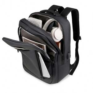 Waterpoof Pu Laptop <b>Anti</b> <b>Theft</b> USB Mochilla Large Capacity Business School Shockproof 15.6 Laptop Computer Bag <b>Backpack</b> - Product Image 3