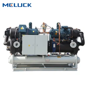 Low Temperature Ls Series Industrial Single Screw Compressor Water Cooled Chiller For Concrete Cooling