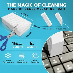 Multi-Functional White Magic Sponge Melamine Eraser Foam Cleaning Pads For Dish Sink Floor Furniture Cleaning